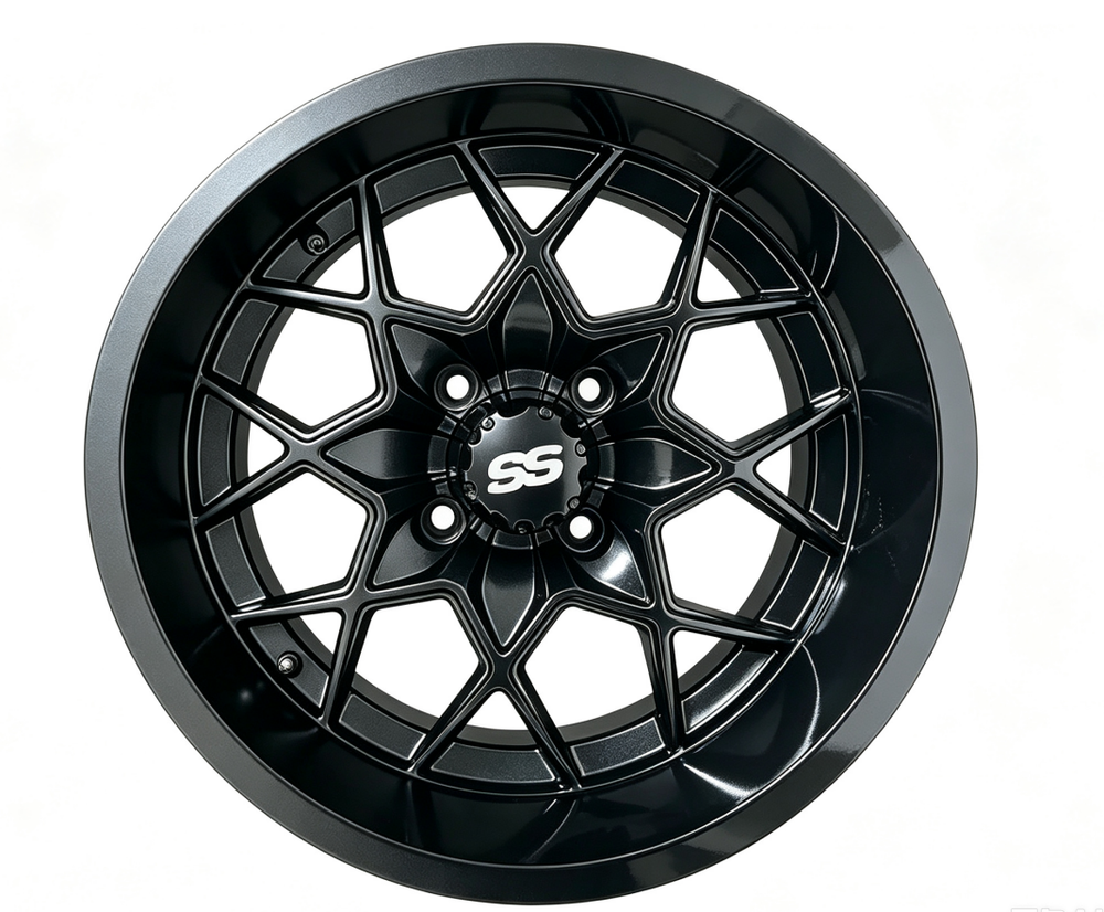 12 inch Rims - Glossy Black (Each)