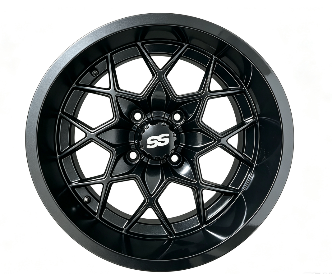 12 inch Rims - Glossy Black (Each)