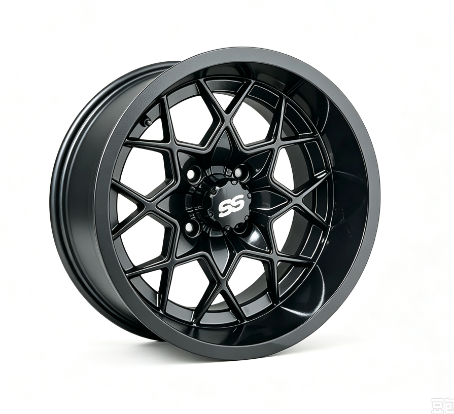 12 inch Rims - Matte Black (Each)